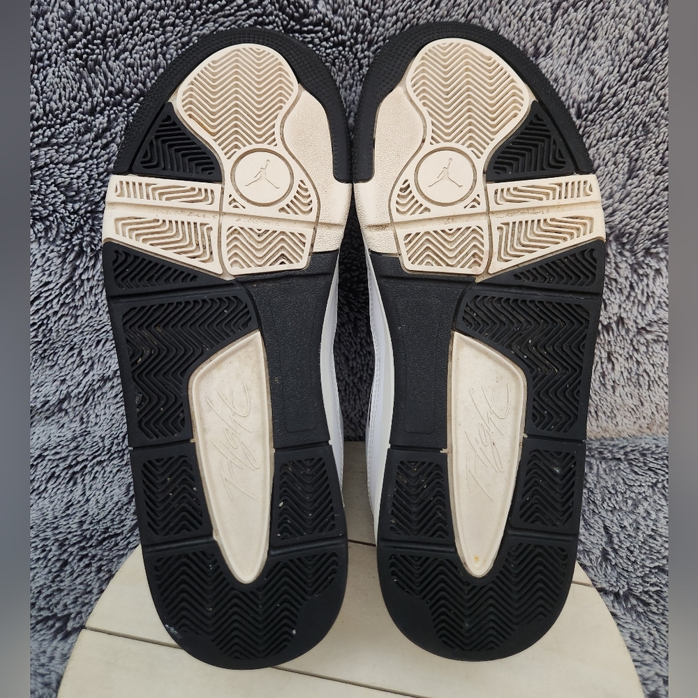 Nike Air Jordan Flight Court Basketball White Sail Black Men's Size 12 - Picture 8 of 9